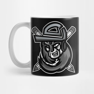 Silver & Black Robot Mug